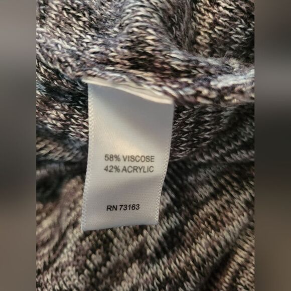 Cupio long sleeve open cardigan grey heather with fringe, size M - Picture 8 of 8